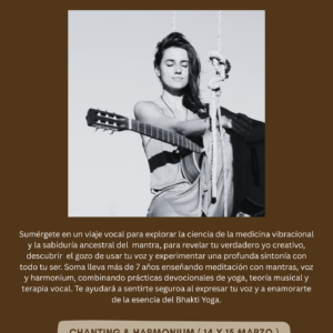 YTT Modulo 3: Chanting y Harmonium con Soma
